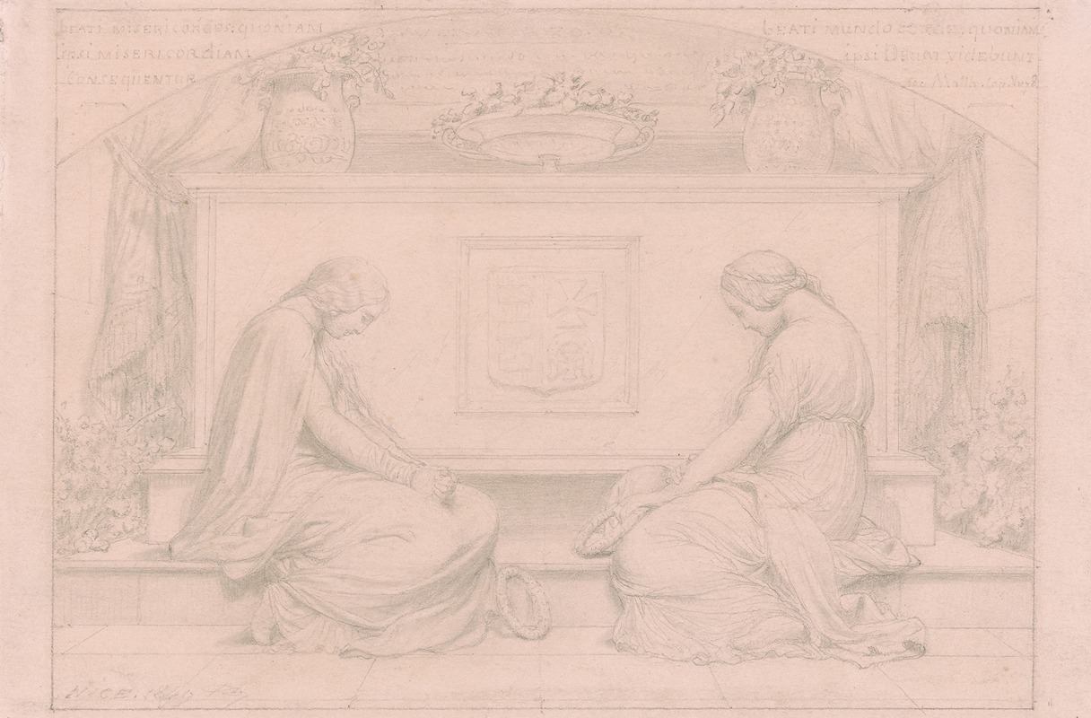 Mourners at a Tomb by Поль Деларош, 1849 — digital art print download