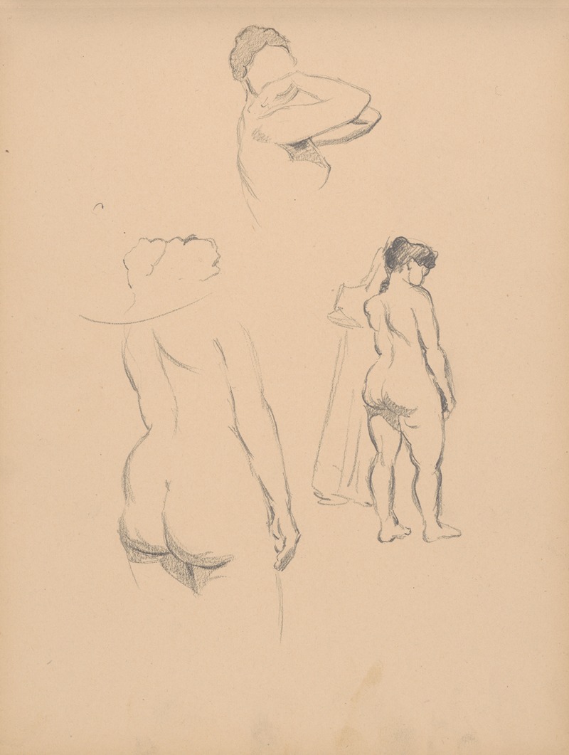 Sketchbook with nudes by Штефан Полкораб, 1901–1950 — digital art print download