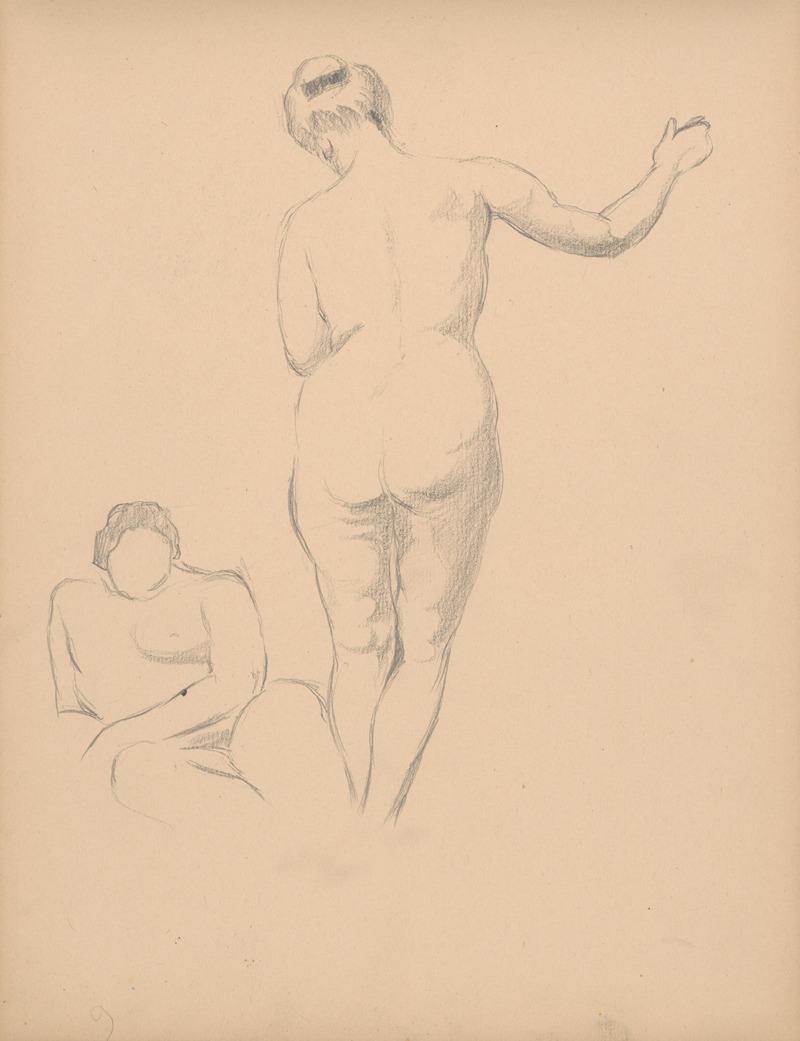 Sketchbook with nudes by Штефан Полкораб, 1901–1950 — digital art print download