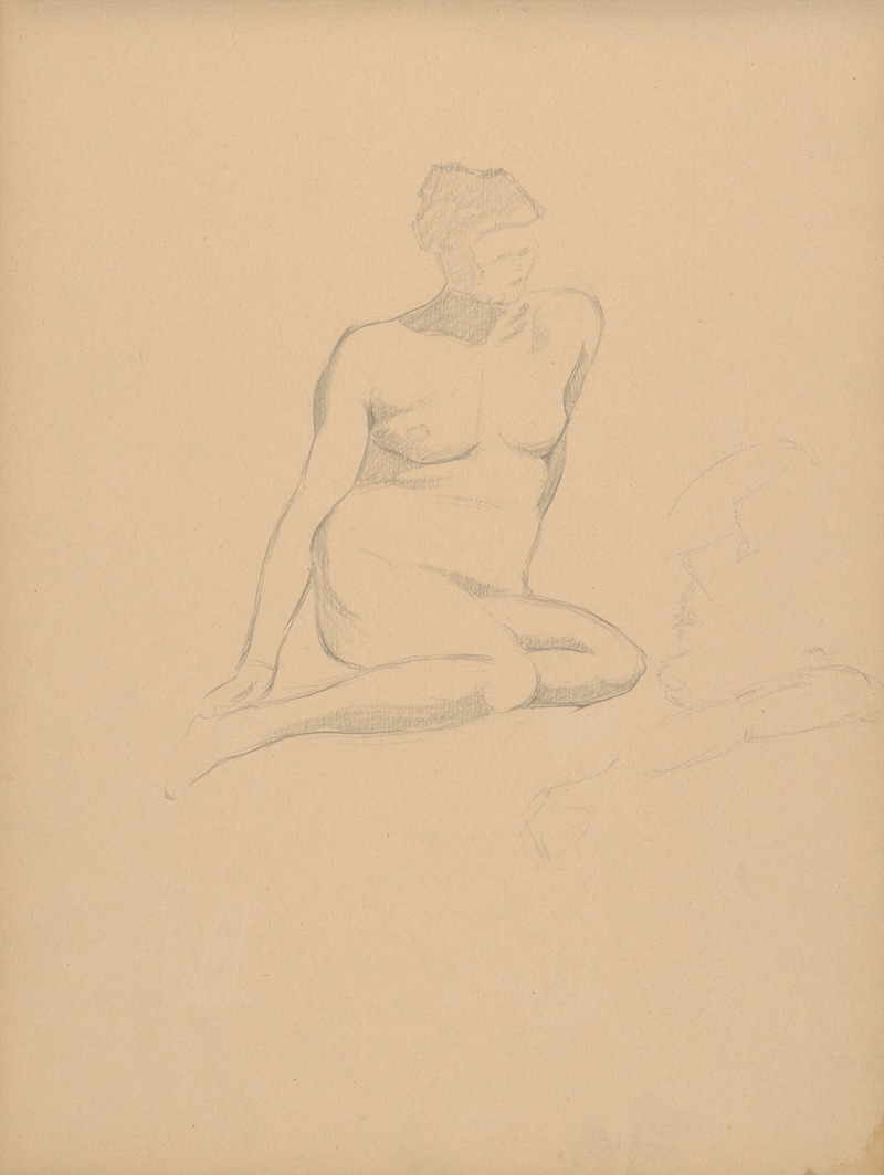 Sketchbook with nudes by Штефан Полкораб, 1901–1950 — digital art print download