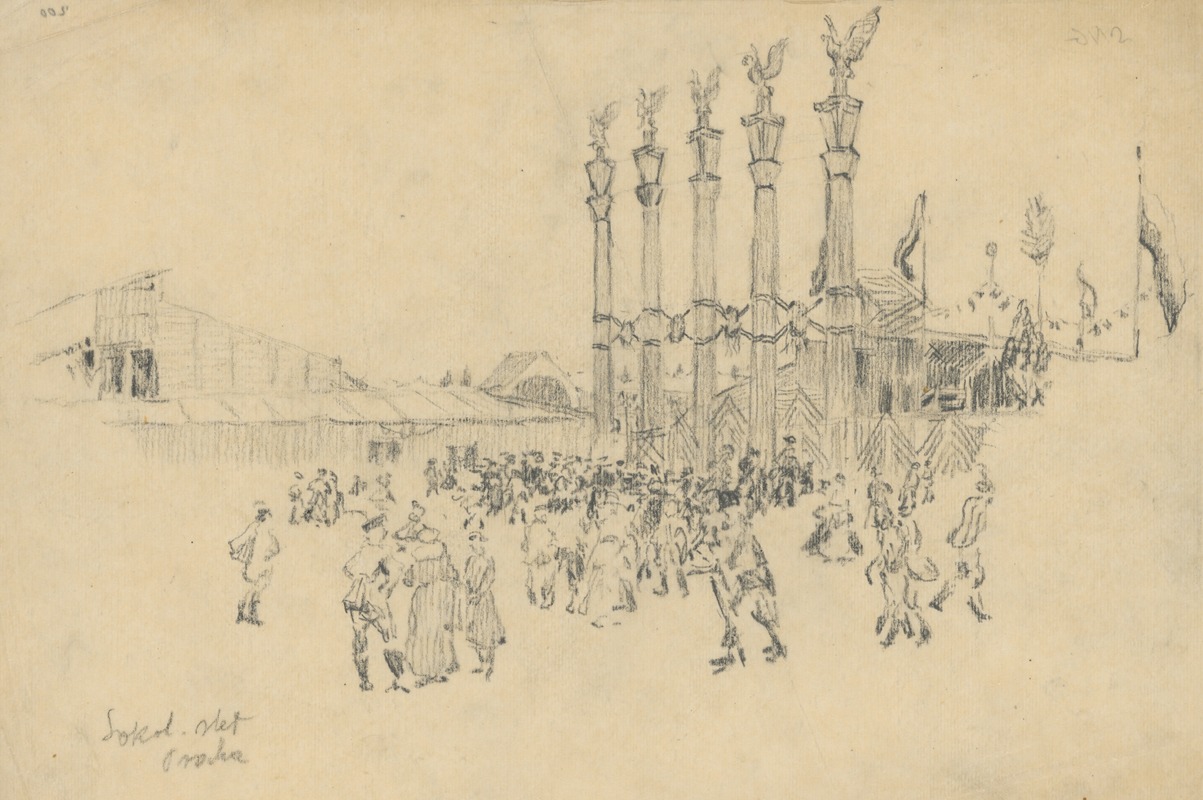 Sokol Slet in Prague by Штефан Полкораб, 1920–1929 — digital art print download