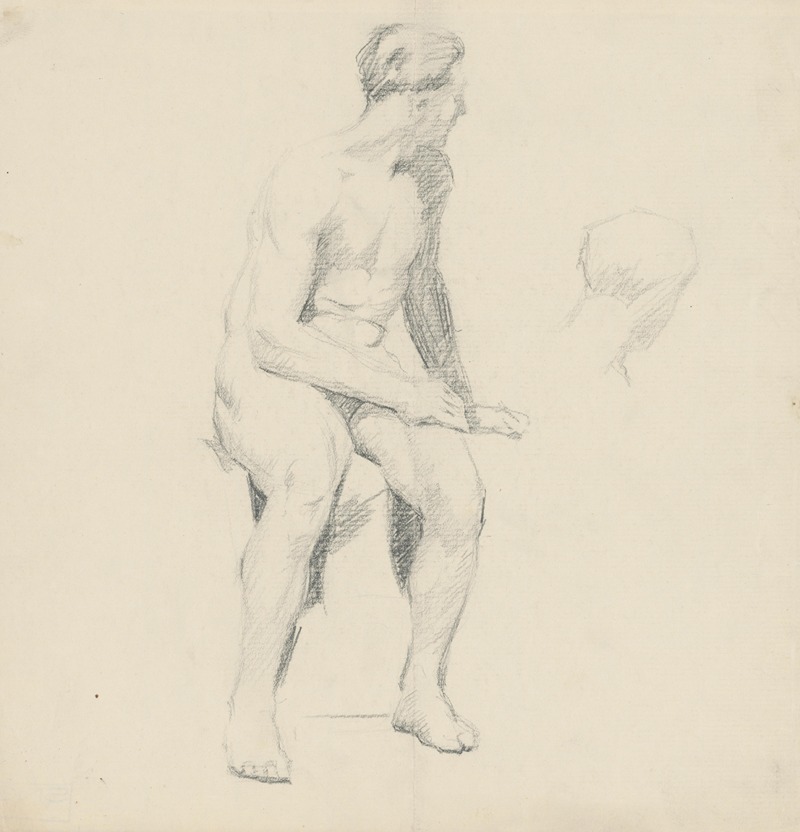 Study of Seated Male Nude — Štefan Polkoráb