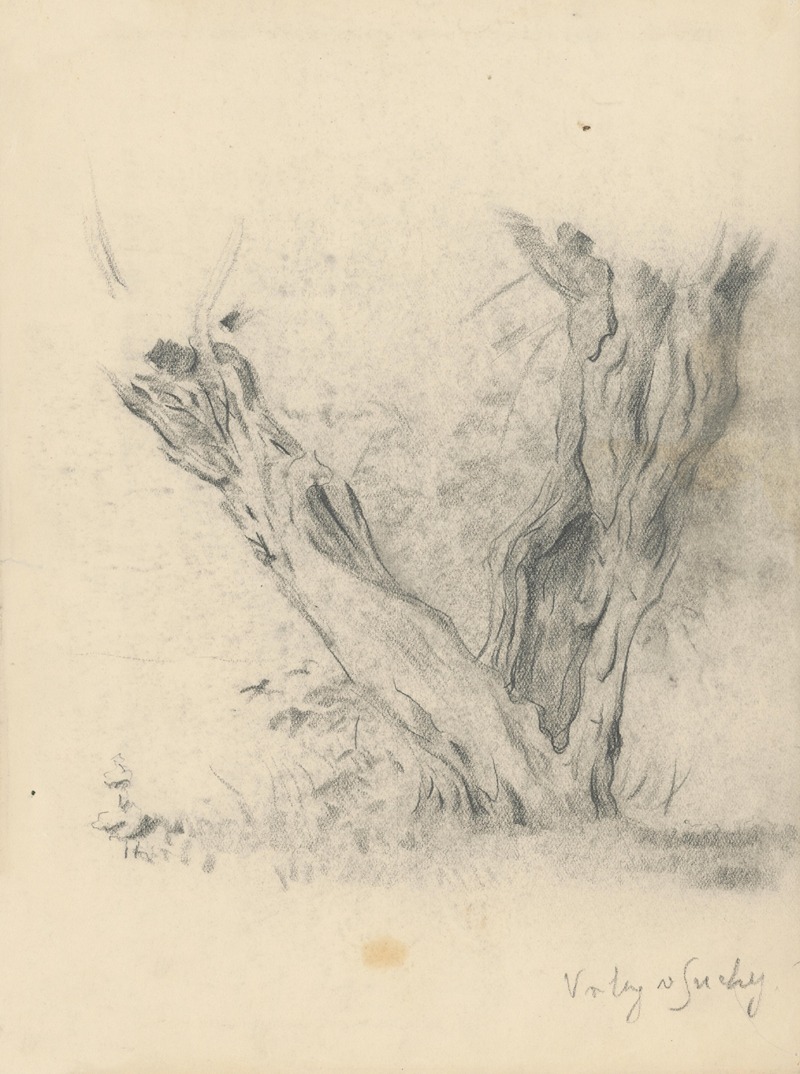 Willow Trees in Suchá by Штефан Полкораб, 1924 — digital art print download