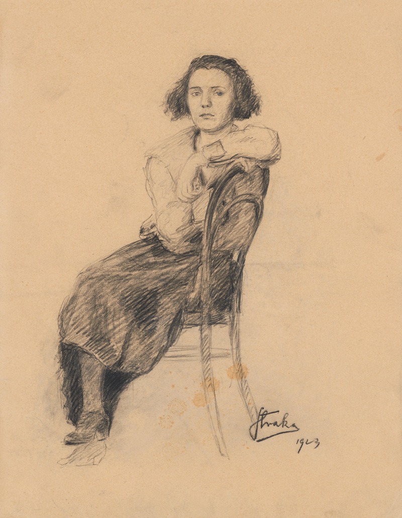 Study of a Seated Woman — Štefan Straka