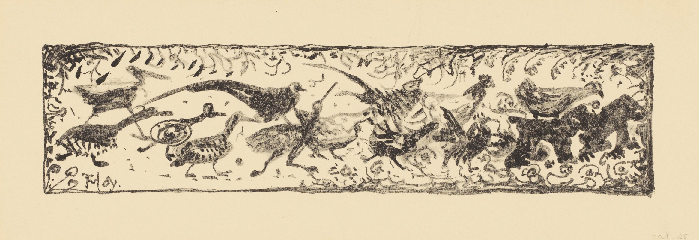 Vogels en apen by Тео ван Хойтема, 1878 - 1917 — digital art print download
