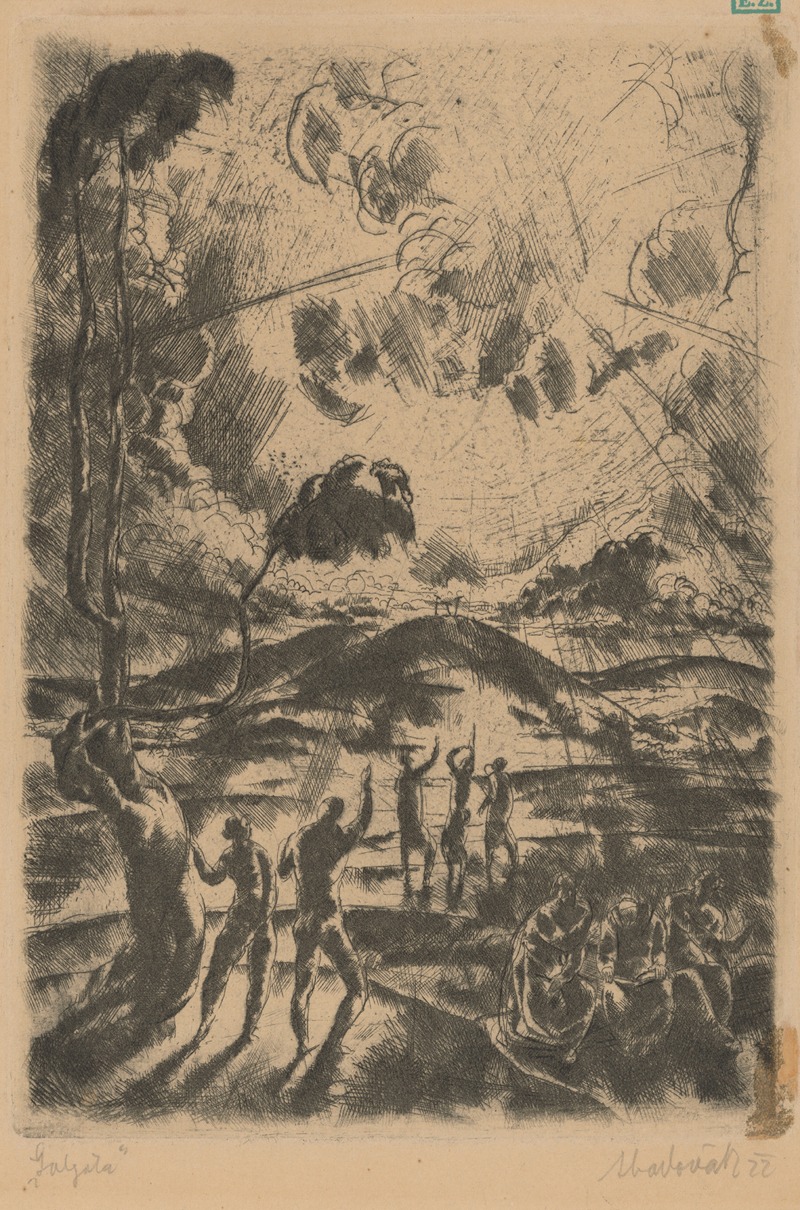 Golgota by Вилмош Аба-Новака, 1922 — digital art print download