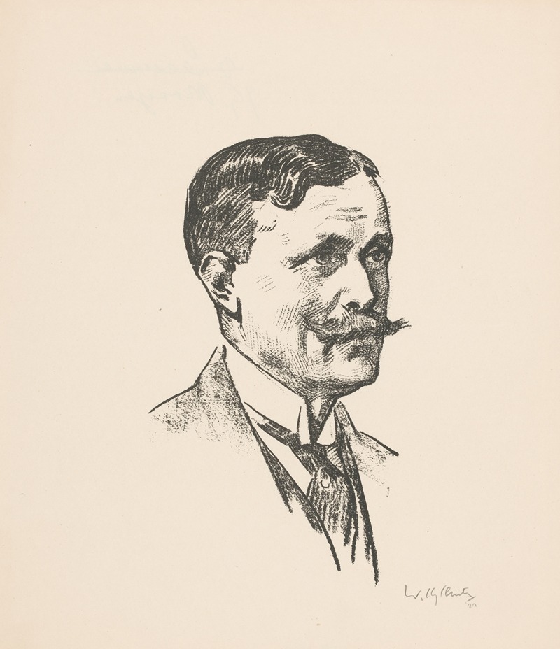 Portret van J.G. Moojen by Вилли Слуйтер, 1922 — digital art print download