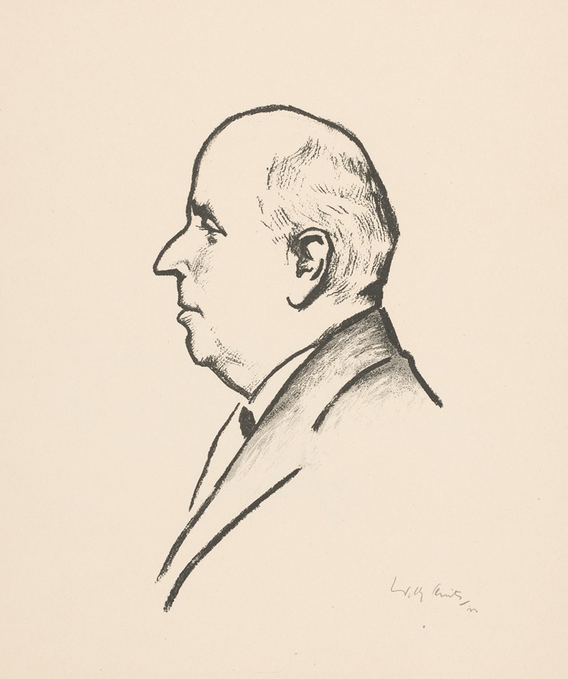 Portret van Jan van Leeuwen by Вилли Слуйтер, 1922 — digital art print download