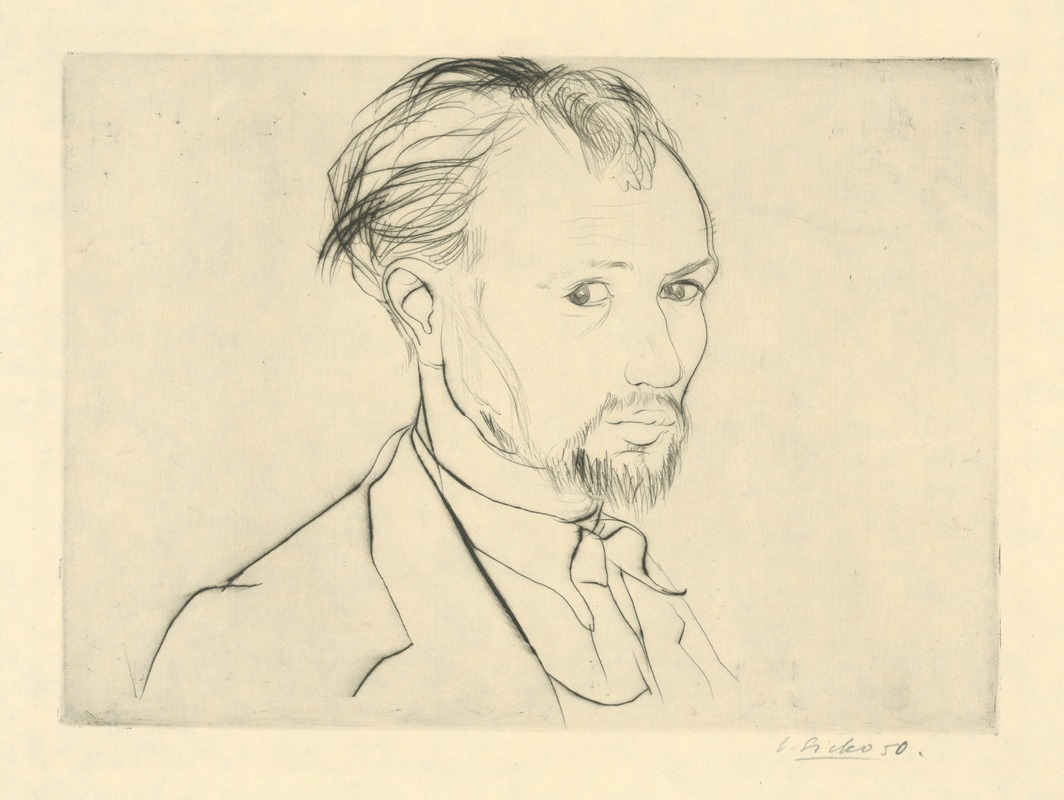 Podobizeň maliara Šturdíka by Владислав Скоциляс, 1950 — digital art print download