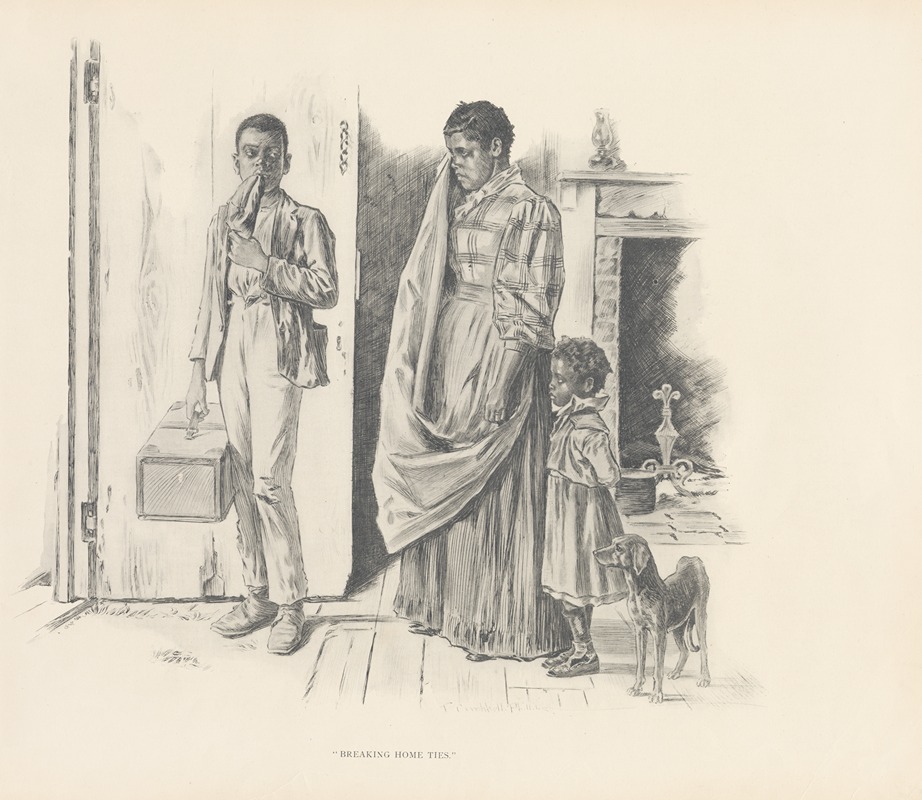 Breaking home ties by J. Campbell Phillips, 1899 — digital art print download