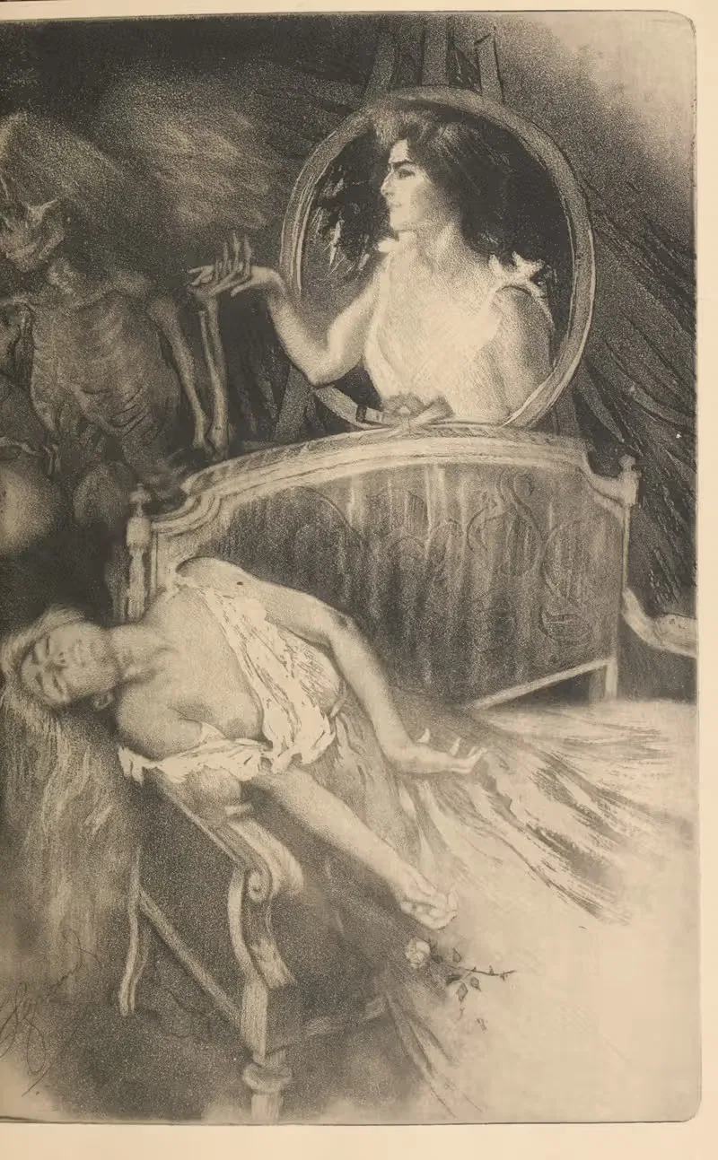 Овальное портрет by Луи Легран, 1897 — digital art print download