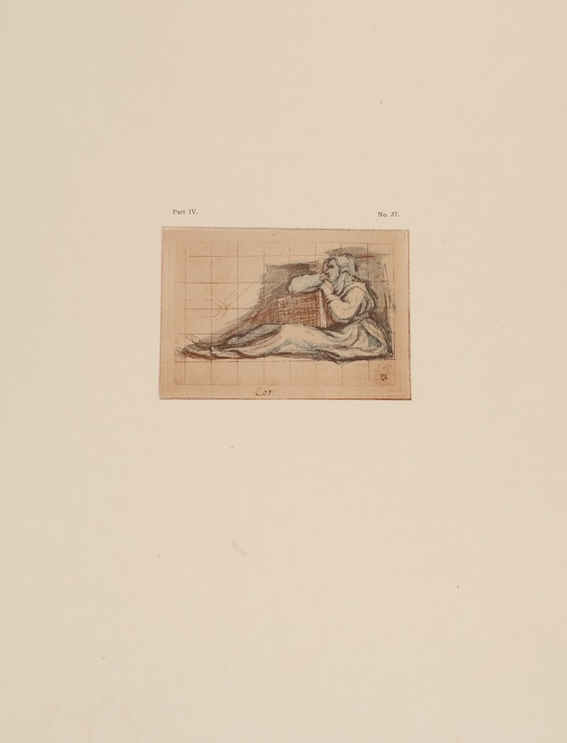 Correggio – Reclining figure 2 by P. & D. Colnaghi, 1900 — digital art print download