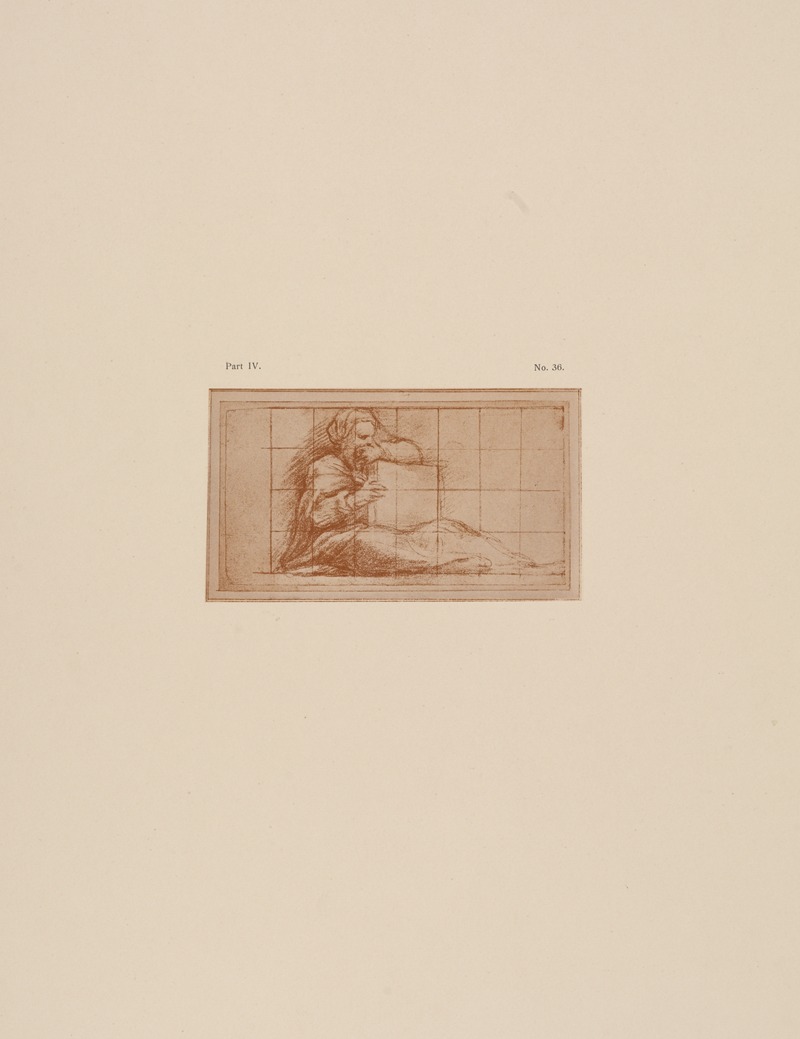 Correggio – Reclining figure by P. & D. Colnaghi, 1900 — digital art print download