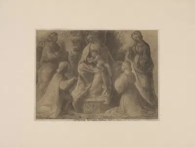 Giorgone – Madonna and child by P. & D. Colnaghi, 1900 — digital art print download