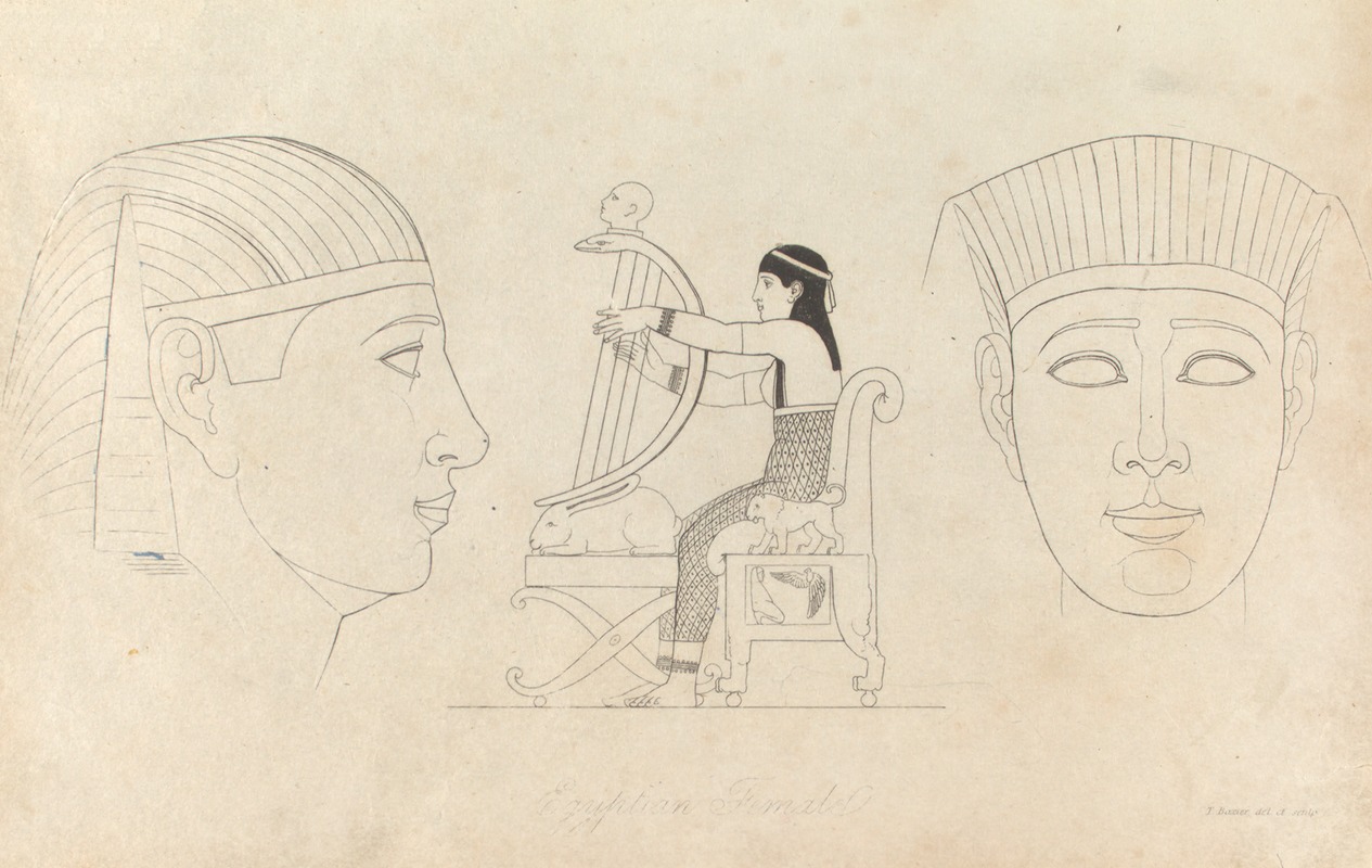 Egyptian female by Томас Бакстер, 1814 — digital art print download
