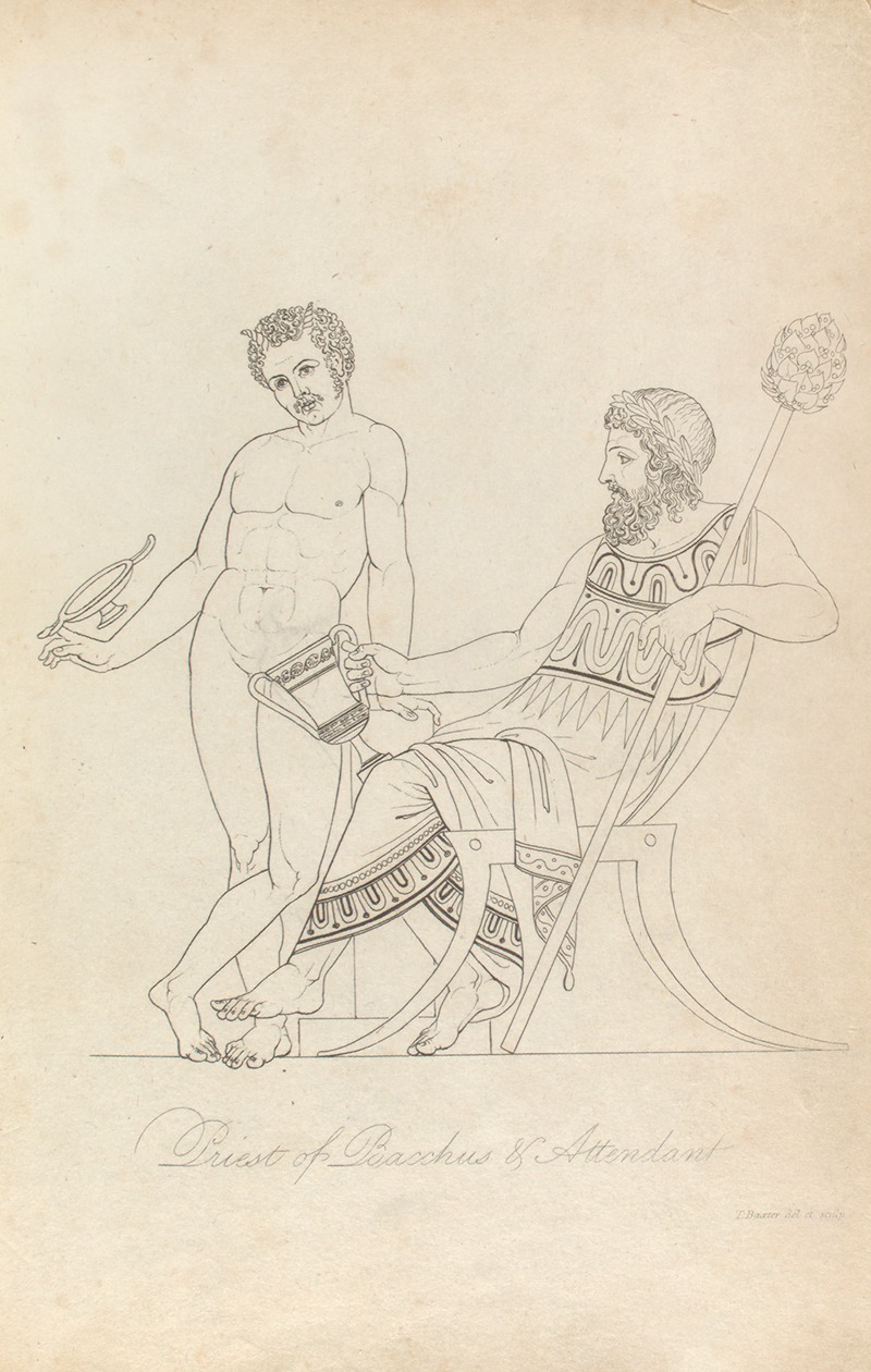 Priest of Bacchus & attendant — Thomas Baxter