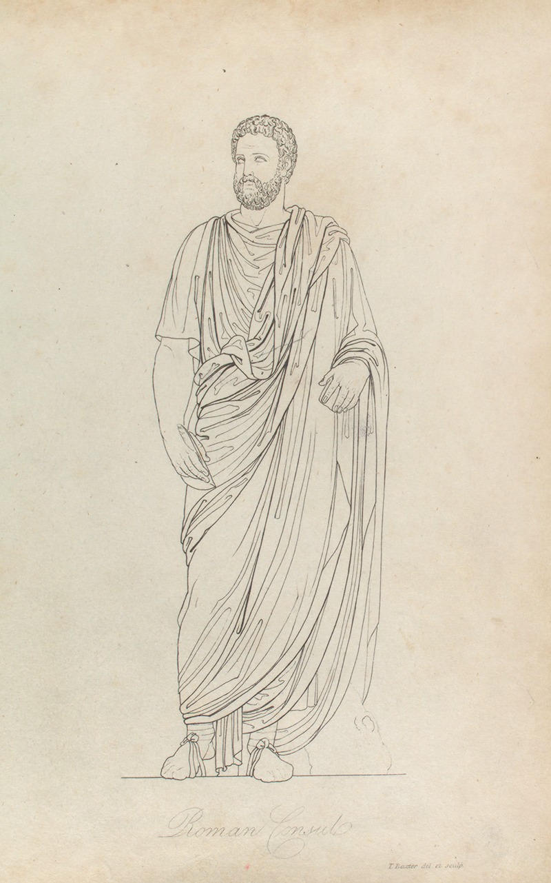 Roman consul by Thomas Baxter, 1814 — digital art print download