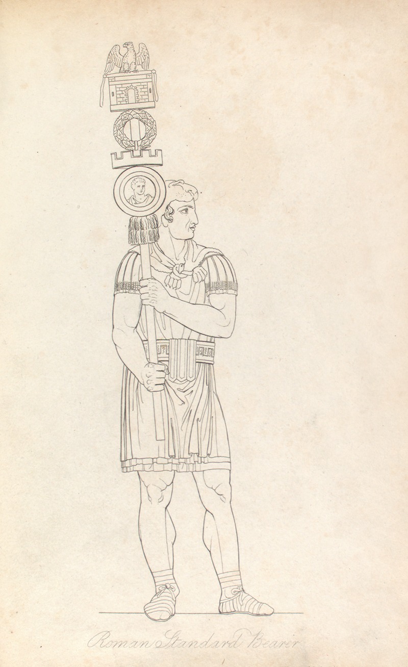 Roman standard bearer by Томас Бакстер, 1814 — digital art print download