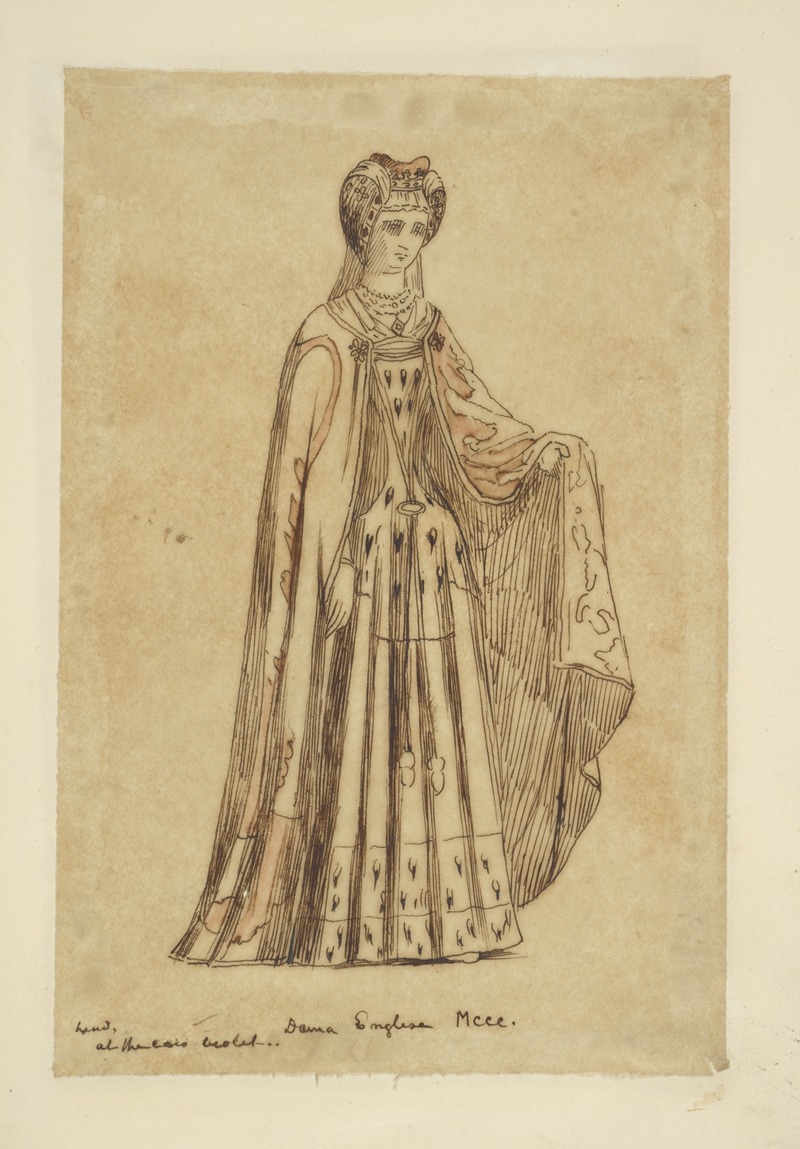 Dama Inglese, MCCC by Stewart Watson, 1840 — digital art print download