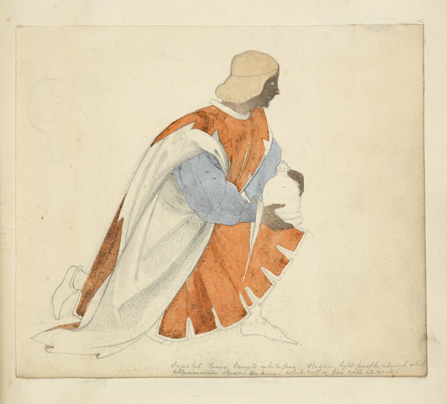 Kneeling man in tunic holding a jug — Stewart Watson