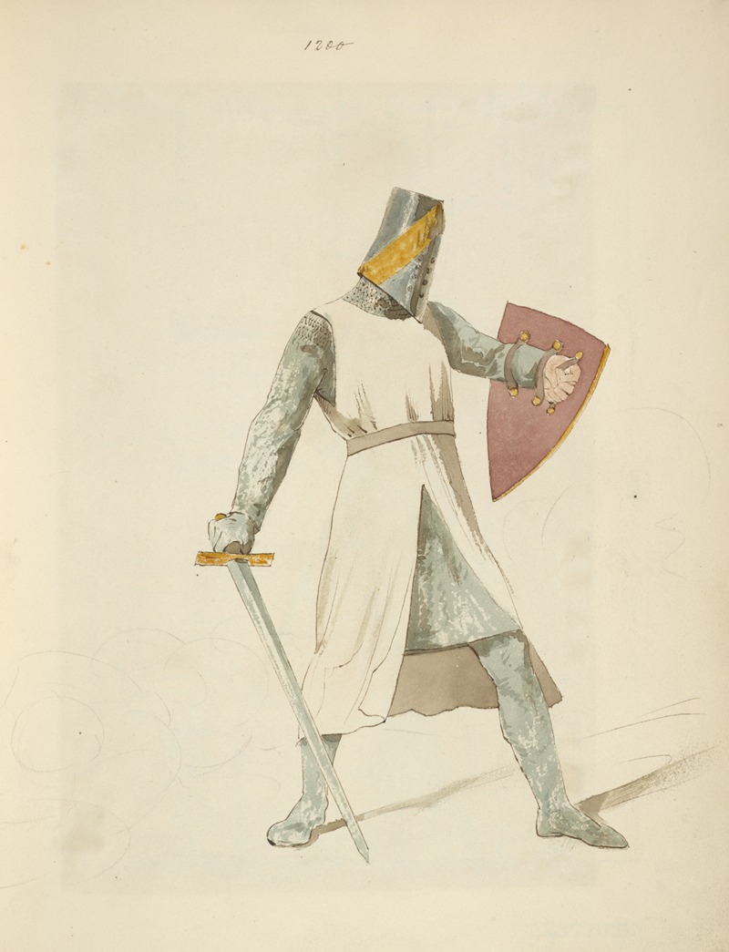 Knight, 1200. by Stewart Watson, 1840 — digital art print download
