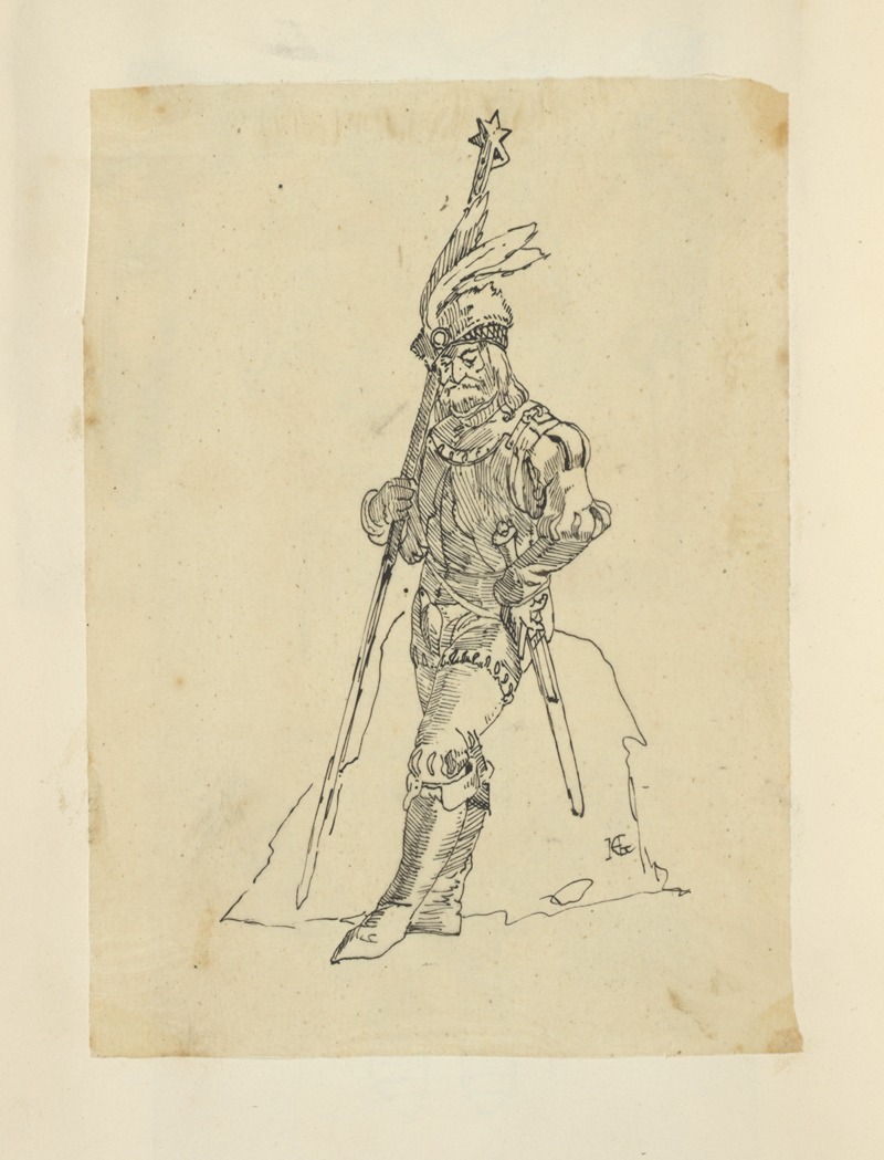 Man with sword and spear topped with a star — Stewart Watson
