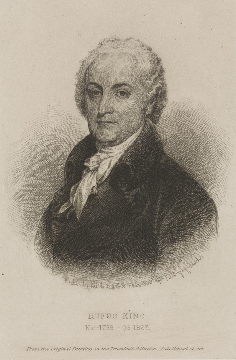 Rufus King (After John Trumbull) by Albert Rosenthal, 1888 — digital art print download