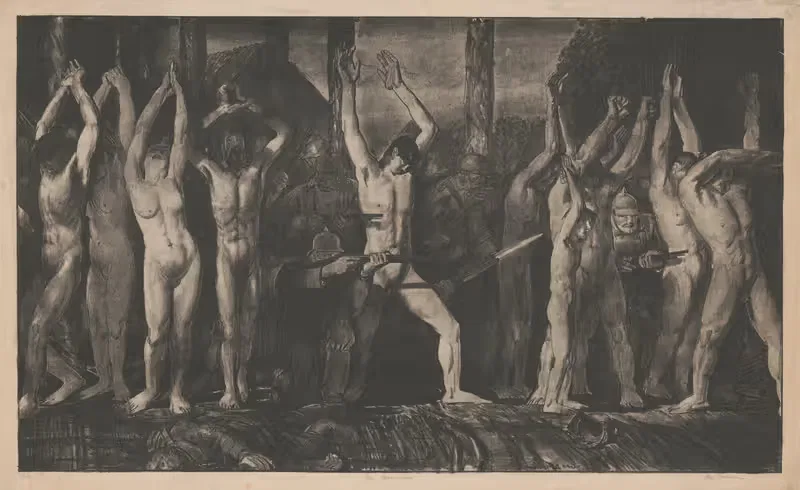 Баррикада by Джордж Уэсли Беллоуз, 1918 — digital art print download