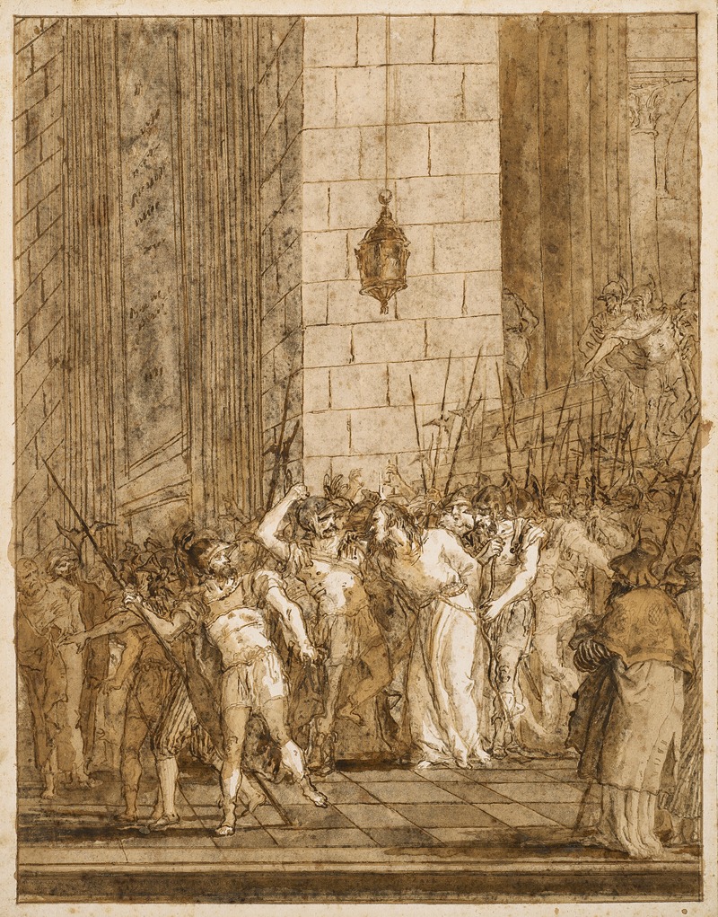 Christ sent by Pilate to Herod — Джованни Доменико Тьеполо
