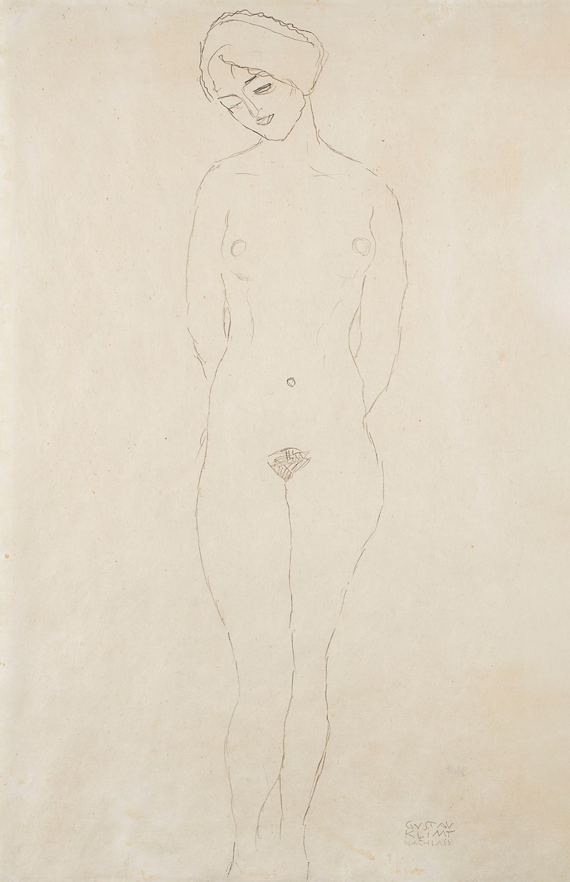 Étude en rapport avec 'Die Freundinnen' — Gustav Klimt