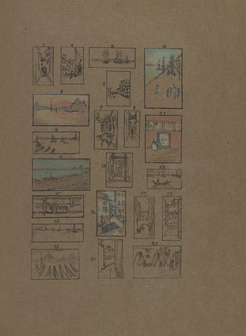 21 pastels of Venice — James Abbott McNeill Whistler