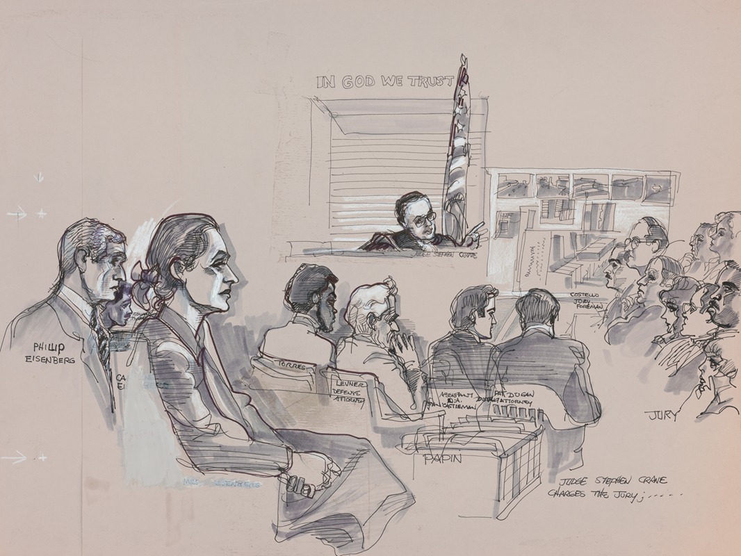Judge Stephen Crane charges the jury — Joseph Papin