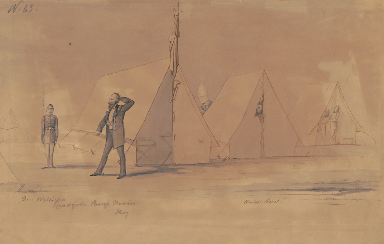 General August Willich's headquarters, Camp Nevin, Kentucky — Adolph Metzner