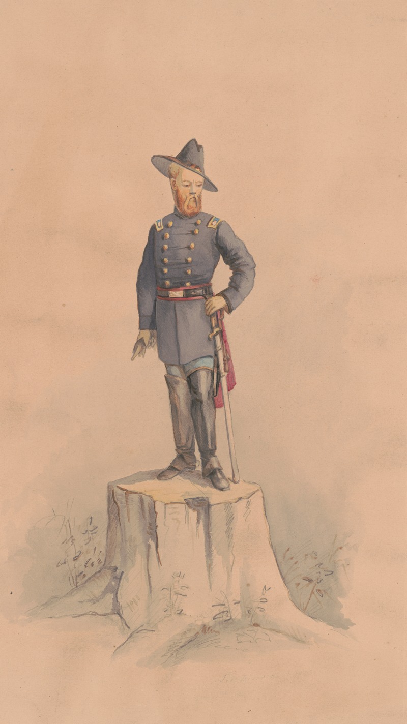 Lieutenant Colonel Henry von Trebra by Адольф Мецнер, 1862 — digital art print download