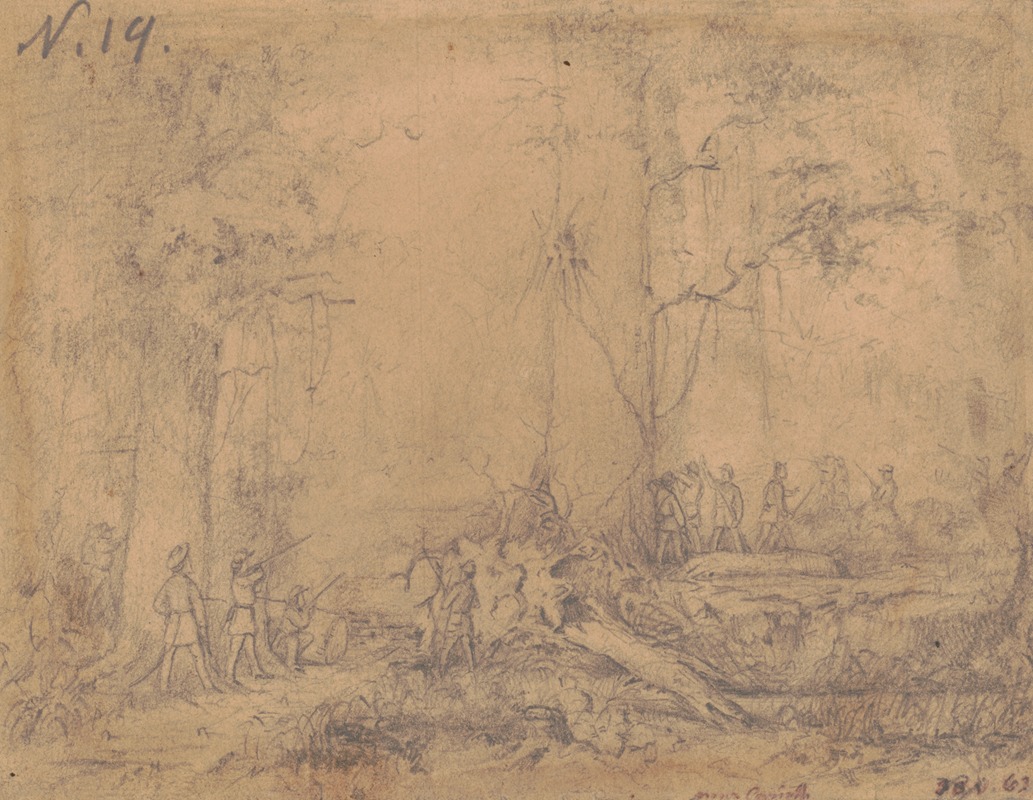 Near Corinth, Mississippi, 1862 — Adolph Metzner