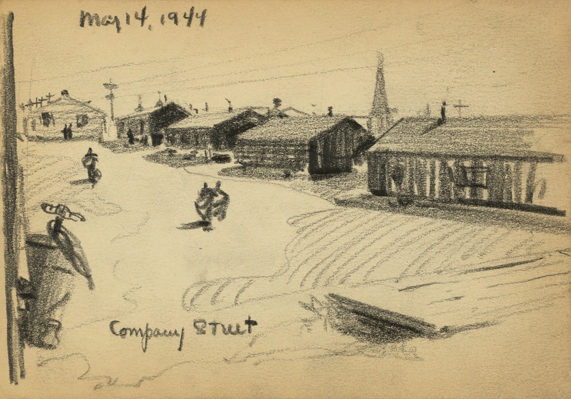 Company street by Виктор Альфред Ланди, 1944 — digital art print download