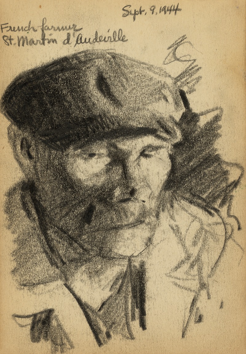 French farmer, St. Martin d'Audeville — Victor Alfred Lundy