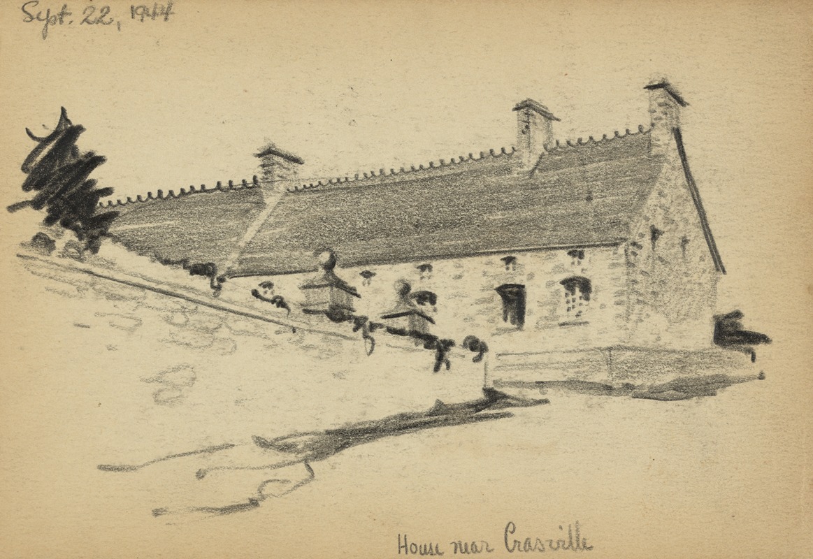 House near Crasville. — Victor Alfred Lundy
