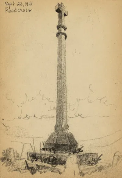 Road cross by Виктор Альфред Ланди, 1944 — digital art print download