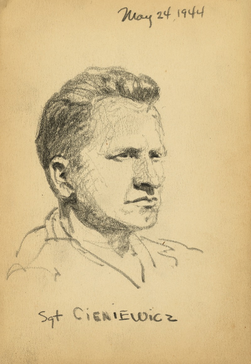 Sgt. Cieniewicz by Виктор Альфред Ланди, 1944 — digital art print download