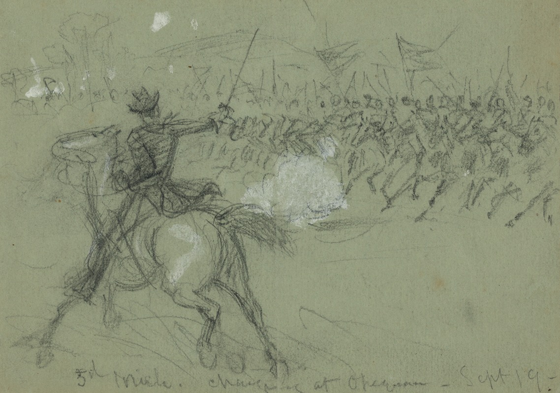 5th Mich. Charging at Opequon–Sept 19 — Альфред Рудольф Уод