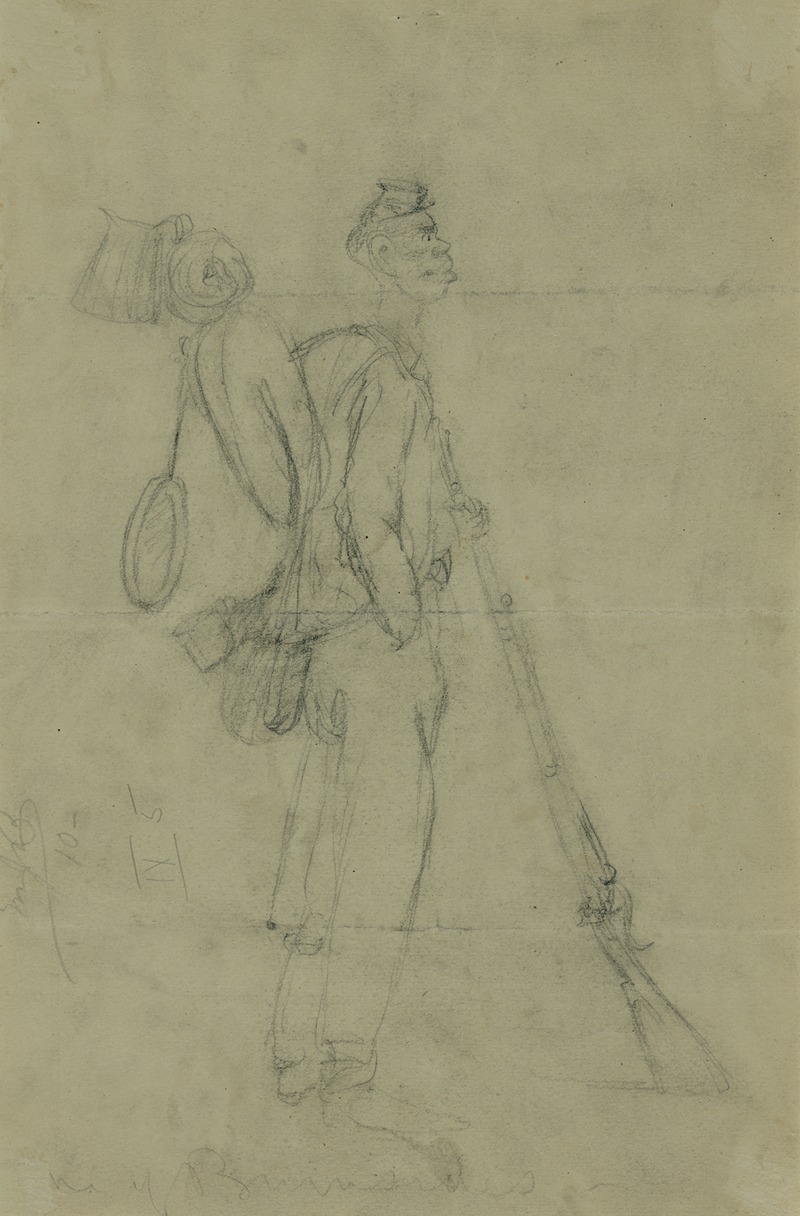 African American soldier by Альфред Рудольф Уод, 1862-1865 — digital art print download