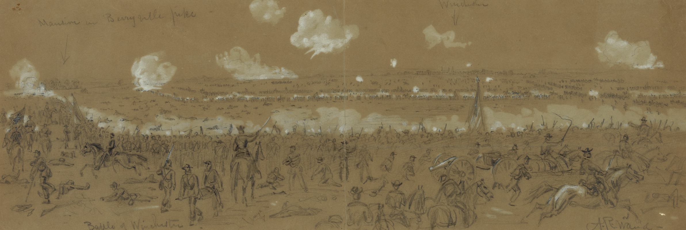 Battle of Winchester — Alfred Rudolph Waud