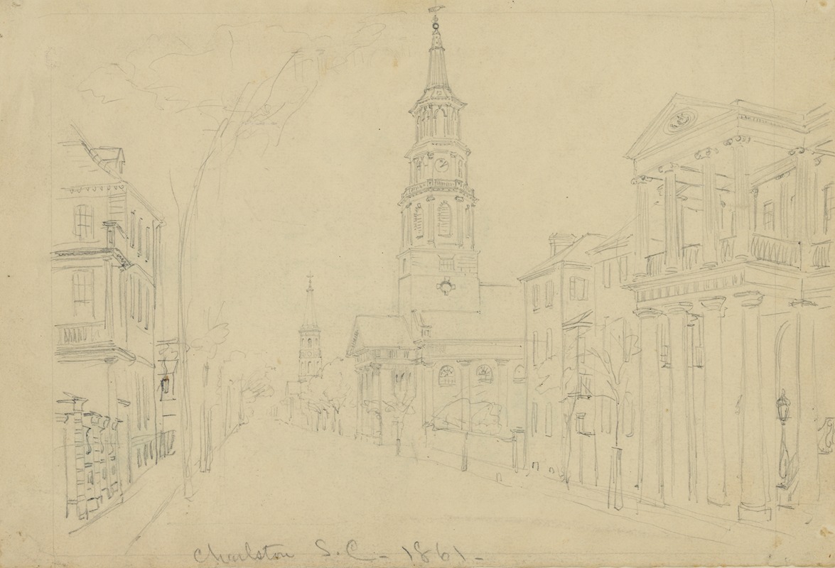 Charleston, S.C. 1861 by Альфред Рудольф Уод, 1861 — digital art print download
