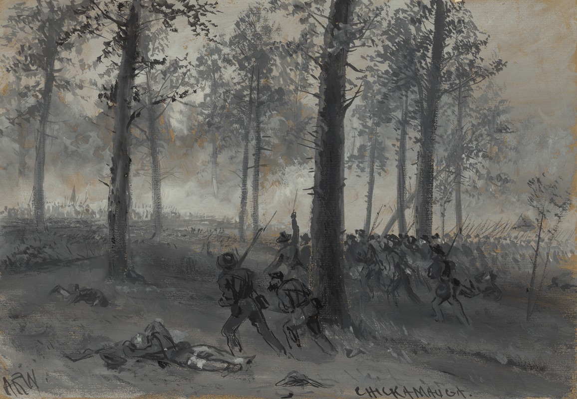 Chickamauga by Альфред Рудольф Уод, 1863 — digital art print download