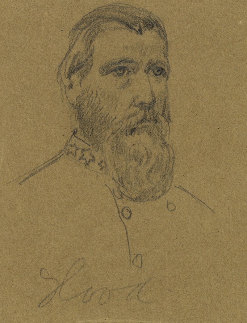 Confederate General John Bell Hood by Альфред Рудольф Уод, 1862-1865 — digital art print download
