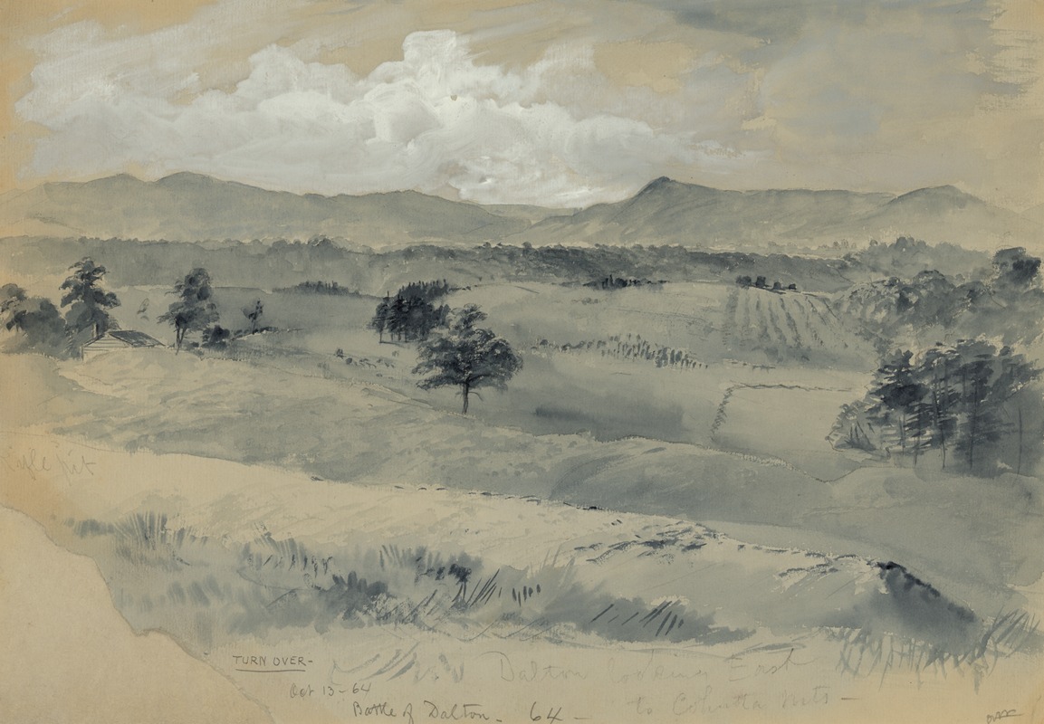 Dalton looking East to Cohutta Mts. — Alfred Rudolph Waud