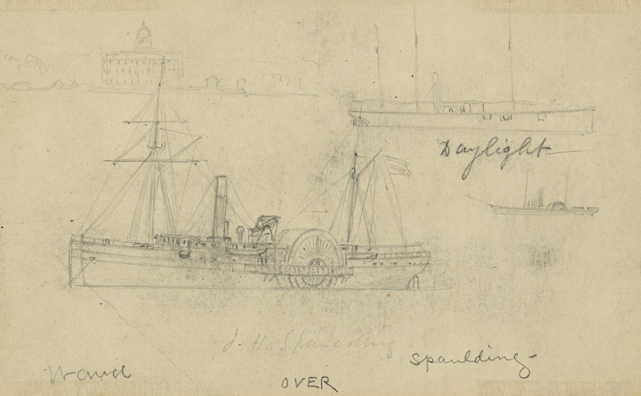Daylight and J.H. Spaulding by Альфред Рудольф Уод, 1860-1865 — digital art print download