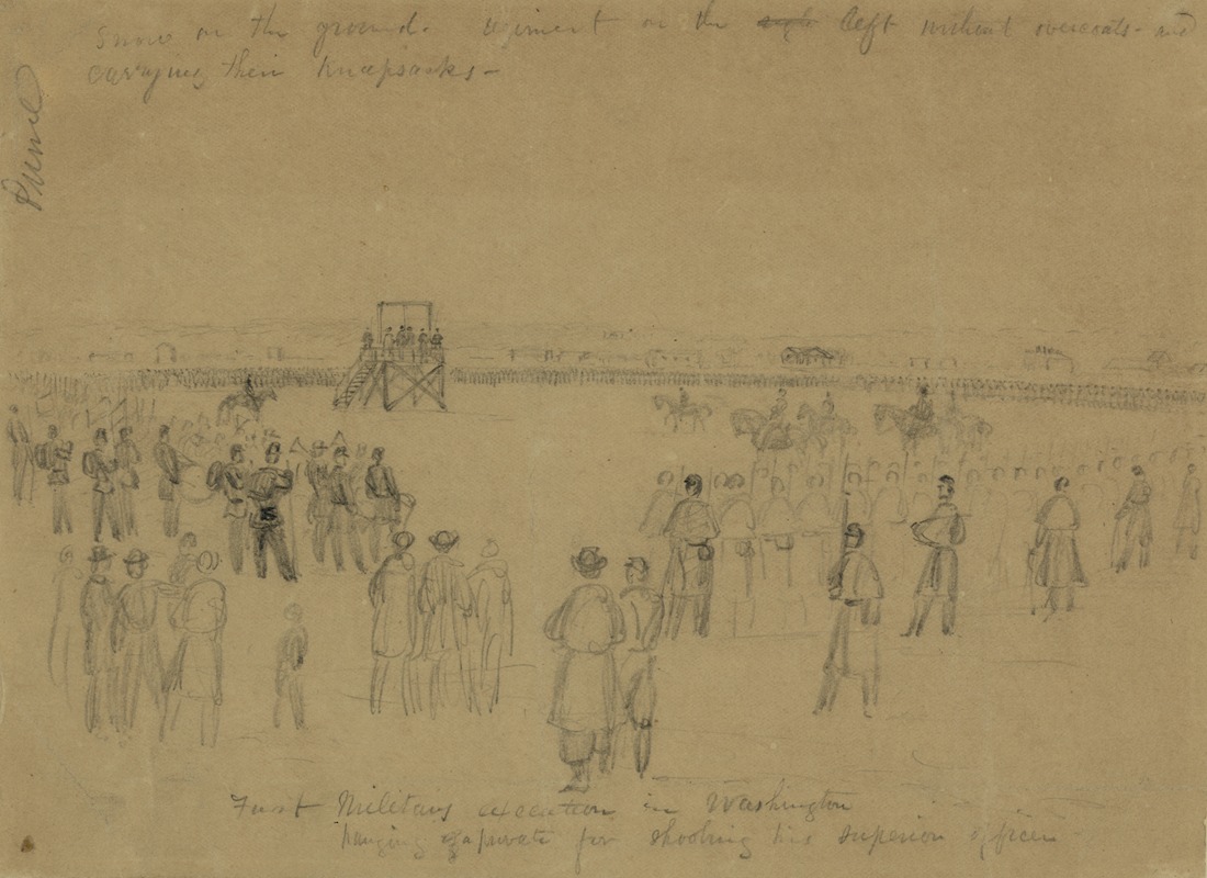 First military execution in Washington by Альфред Рудольф Уод — digital art print download