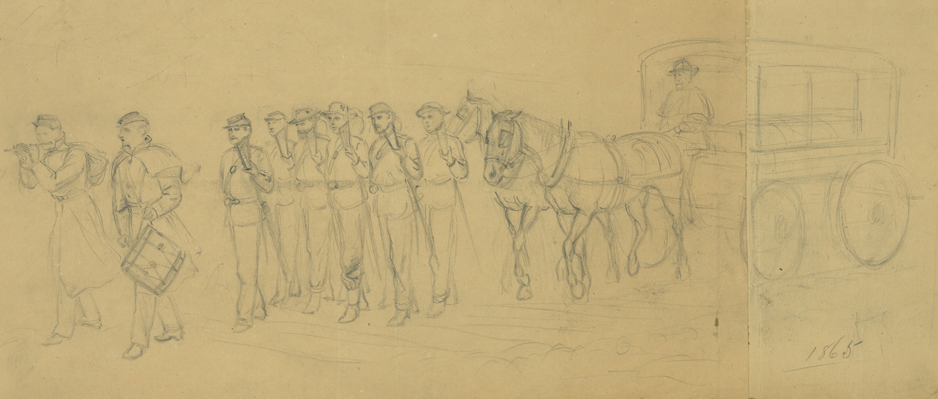 Funeral march by Альфред Рудольф Уод, 1865 — digital art print download